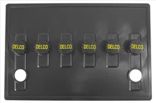 1959-1966 Delco DC12 Battery Cover with Caps for Top Post Batteries.