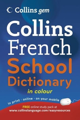 Collins Gem French School Dictionary Paperback Collins Dictionari