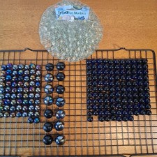 Huge Vintage Mixed Marbles 4 Lbs Mixed Sizes Colors 14 Large 1", 448  Small  "
