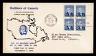 DR WHO 1954 CANADA FDC PRIME MINSTER BOWELL BLOCK R68264