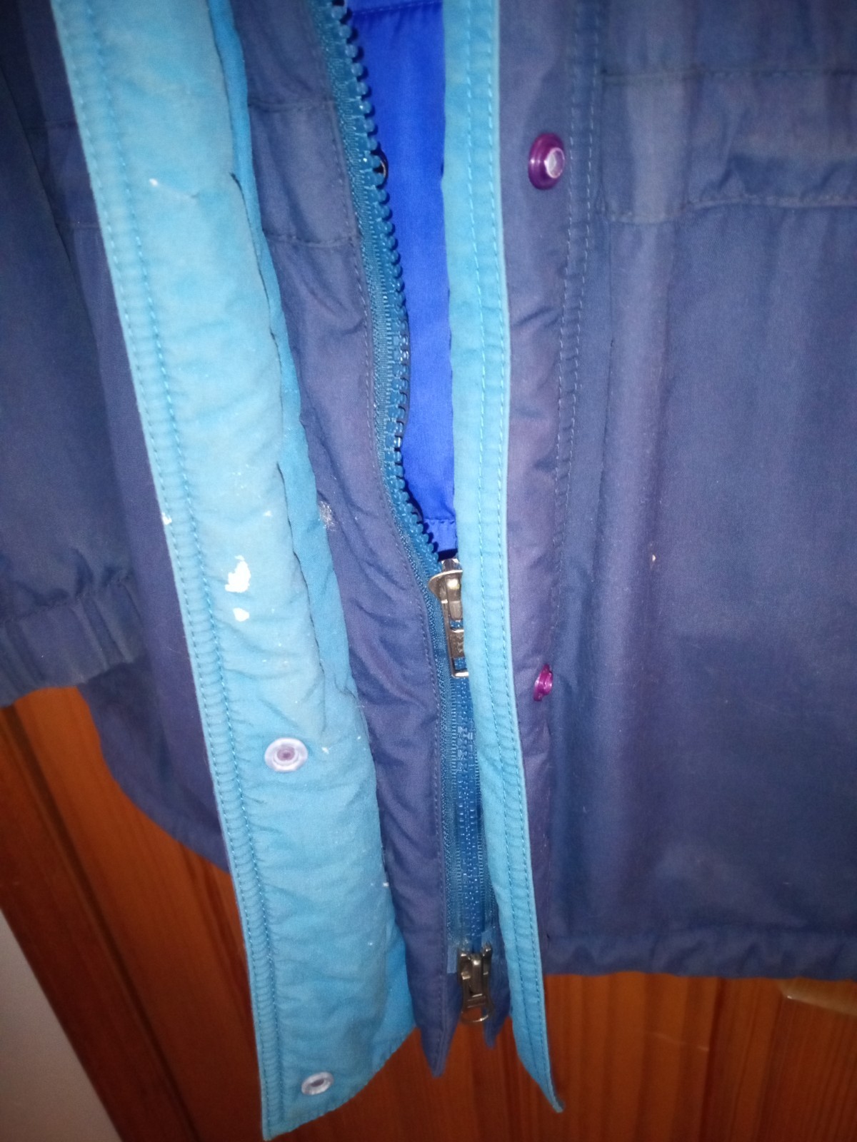 Vintage Patagonia Women's Guide Heavy Parka Jacket Hood Size 10 Navy Blue Teal thumbnail 24