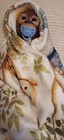 18 " Baby Monkey Doll . Clothes. Nappies. New Jungle Blanket.