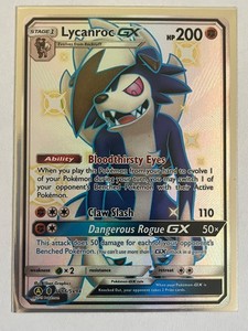 Lycanroc GX SV66/SV94 Hidden Fates: Shiny Vault Holo Pokemon NM