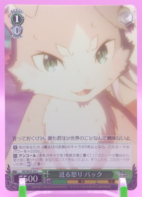 Pack / Re:ZERO Weiss Schwarz Karte Japan Japanese Very Rare Holo RZ/SE35-34 C