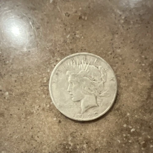 1922 Peace Dollar $1 Silver Coin Circulated Business Strike 0.9 Fineness