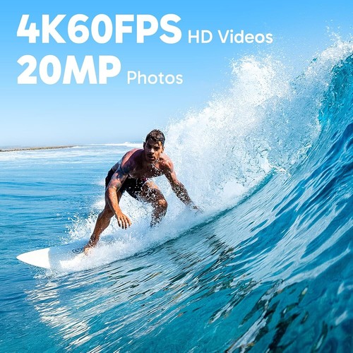 AKASO Brave 8 Lite Wasserdichte Action Kamera 4K60 Ultra HD 20MP Dual Screen - Bild 2 von 8