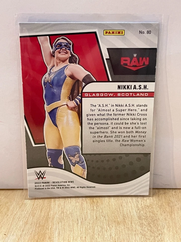2022 WWE Panini Revolution #80 Nikki A.S.H. RAW wrestling card - Image 2 of 2