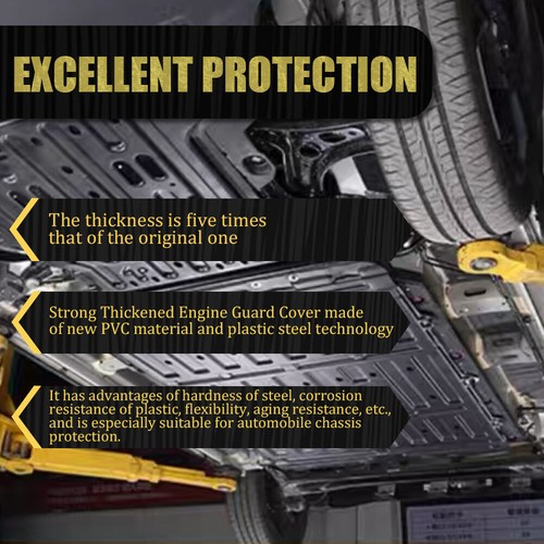 Cubierta protectora contra salpicaduras negra para motor automático Toyota Sienna 2011-2020 - Imagen 3 de 12
