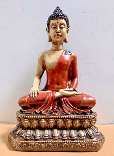 12 Zoll Buddha Statue antike Oberfläche Meditation - Bild 2 von 3