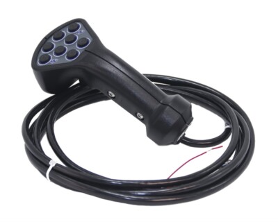 LU Handle Blk, Dual Momentary Trigger, 8 Momentary Buttons, 10 Ft Wire Harness