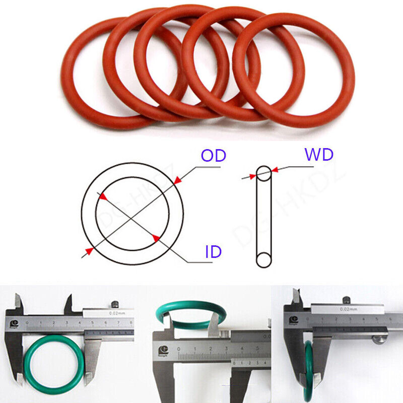 Metric Silicone Seal O Rings ORings O ring 3.272mm ID X 2.45mm CS