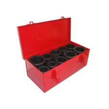 11 PCS 1 inch Drive Deep Socket Set with Storage Case