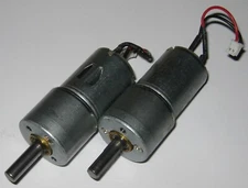 2 X 500 RPM High Torque Gearhead Motor - 3 to 12 V DC -  6mm D Shaft - M3 Mount