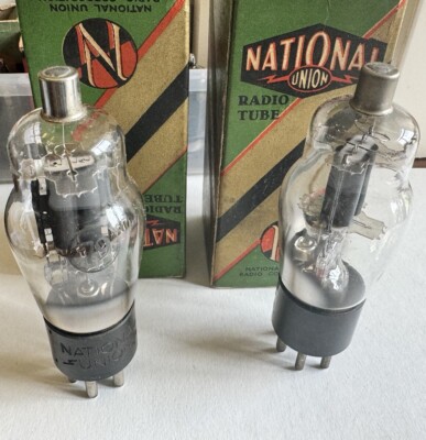 Pair NOS National Union Type 79 (6Y7G 6Z7G) Double Triode Audio Tubes