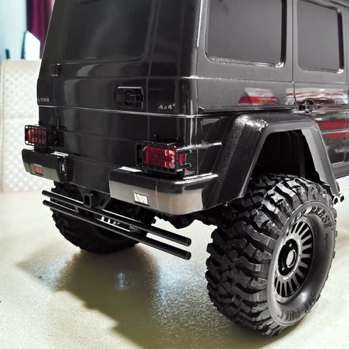 INJORA Metal Rear Bumper for Traxxas TRX-4 G500 TRX-6 G63 - Picture 6 of 8