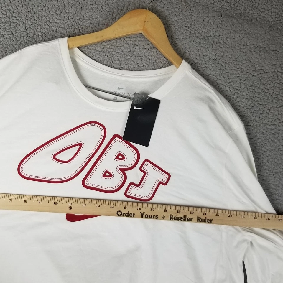 Camisa Nike Emitida por el Equipo Odell Beckham Jr Hombres XXL Blanca Manga Larga Nueva con Etiquetas Foto 3 de 4