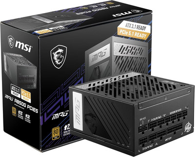 MPG A850G PCIE 5.1 & ATX 3.1 Gaming Power Supply - Full Modular - 80 plus Gold C