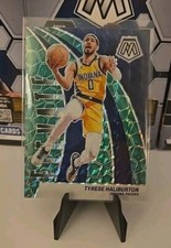 2023-24 Mosaic Elevate Green Mosaic #1 Tyrese Haliburton  - Indiana Pacers