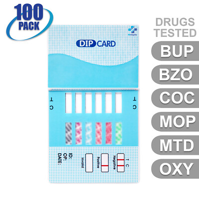 Mintegrity [100pk] 6-Panel Dip Card Urine Drug Test  #MI-WDOA-865