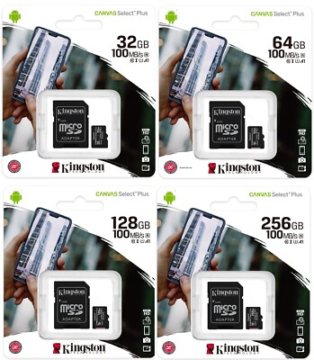Speicherkarte Kingston Micro SD Card SDHC SDXC TF Class 10 32GB 64GB 128GB 256GB