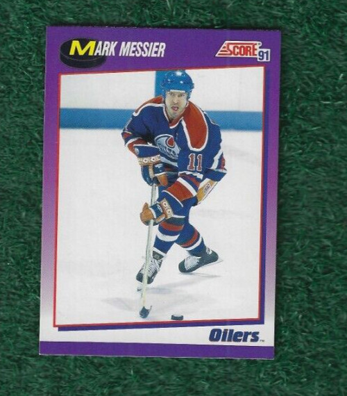 MARK MESSIER NHL HOF - 1991-92 SCORE AMERICAN BASE CARD # 285 - OILERS - RANGERS