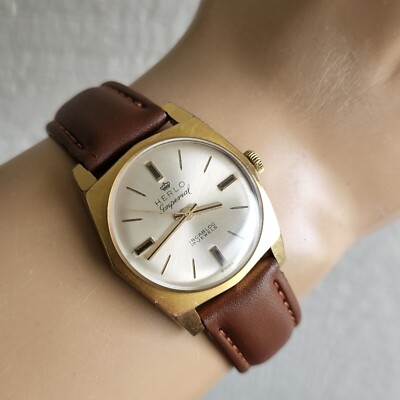 Montre Homme Herlo Imperial 1965 - Mouvement Mécanique 17 Rubis, Vintage