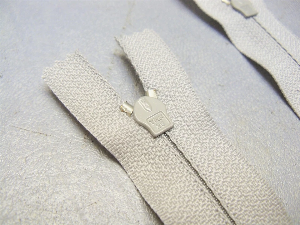 6" Zipper Gray closed end Nylon coil YKK CFC-256 gray Lot of 57 - Image 3 of 4