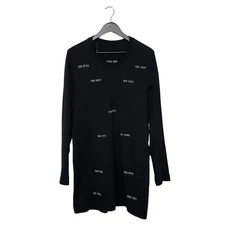 11 by Boris Bidjan Saberi A/W 17 Indica Sativa Long Sweatshirt Size L Black