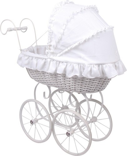 Sale!! WICKER DOLLS PRAMS traditional wicker pram basket wickerwork retro style - Picture 18 of 61