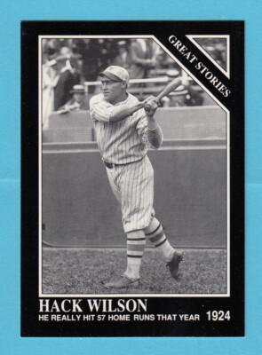 1991 The Sporting News #424 Hack Wilson--He Really hit 57 Home Runs-- Box 125
