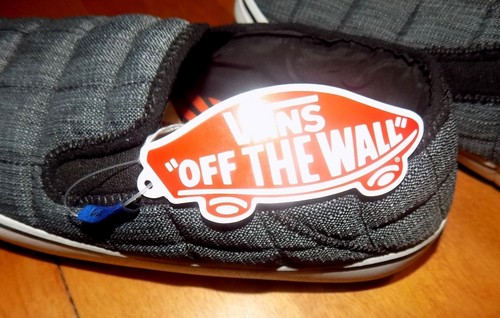 VANS SLIP-ER JAMIE LYNN BLACK SNOWBOARDER DESIGN MENS LARGE L SLIPPER SHOE NEW - Picture 6 of 11