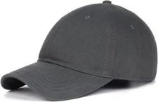Zylioo Oversize XXL 100% Cotton Baseball XX-Large, Common Brim(2.75")-gray 