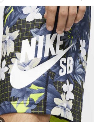 Nike SB Sunday Skate Shorts Skateboard Floral Polyester CI7343