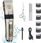 Pet Clippers Professional Heavy Duty Trimmer Thick Hair Dog Cat Grooming Kit New