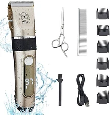 PET CLIPPERS Professional Heavy Duty Trimmer Thick Hair Dog Cat Grooming Kit New