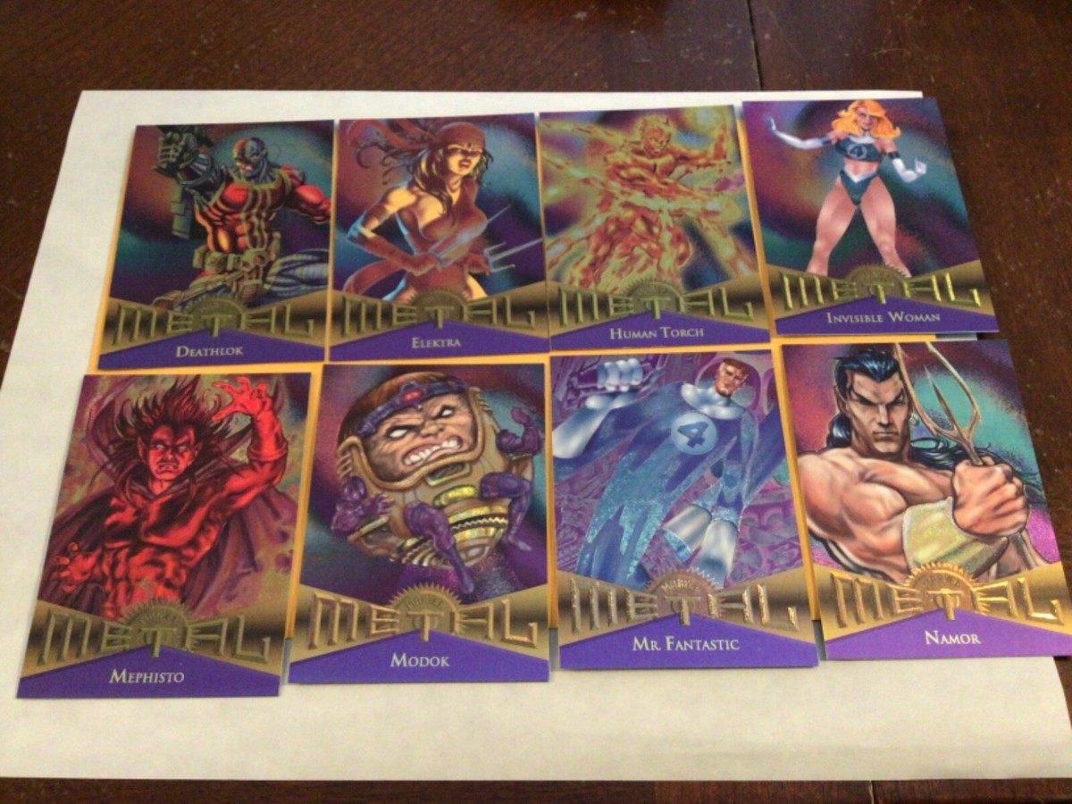 1995 Fleer Marvel Metal Cards COMPLETE BASE SET, #1-138 +