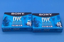 SONY DVC Mini DV 60 Min Digital Video Cassette Lot Of 2 SVM60PRL NEW Free Ship!!