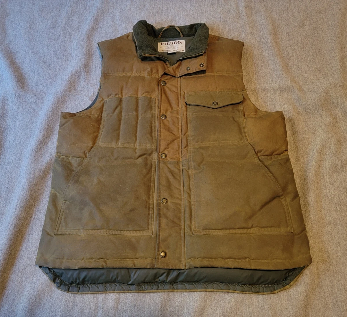 Filson down cruiser vest sale on sale