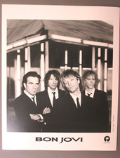 Bon Jovi promo photo 8 X 10 matte finish black & white Group Shot !