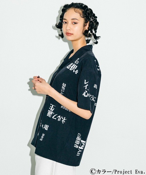 トップス X-girl EVANGELION OPEN COLLAR SHIRT X-girl EVANGELION OPEN COLLAR SHIRT - メルカリ