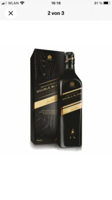 Johnnie Walker Double Black Label Blended Whisky Scotch 2 Flaschen 40% 700 ml .