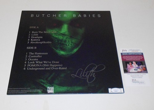 FRAMED Butcher Babies Lilith Album LP Group Signed JSA CERT Carla Heidi +3 - Picture 2 of 6