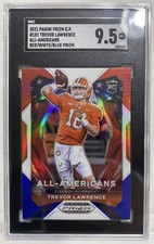 Trevor Lawrence 2021 Panini Red/White/Blue All American Prizm SP Rookie SGC 9.5