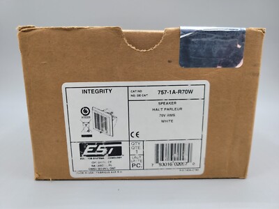 NEW Edwards EST 757-1A-R70W INDOOR OUTDOOR SPEAKER WHITE 70V FIRE ALARM