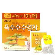 DAMTUH 100% Pure Corn Silk Tea 50 Tea Bags, Made in Korea