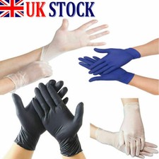 10, 20, 50, 100pcs Vinyl Gloves Latex Free Mechanic Disposable Medical Rubber 