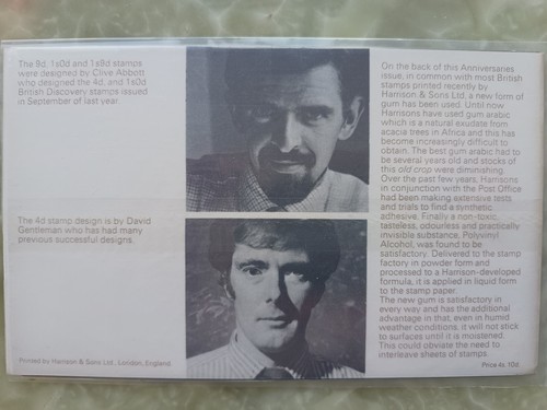 Trade Union TUC Votes MNH Stamps presentation pack 1968 - Picture 2 of 2