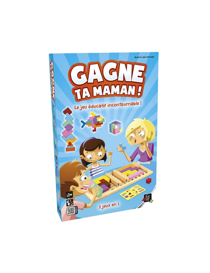 Gagne ta Maman Gigamic jeu de société en bois éducatif duel pour enfants et famille