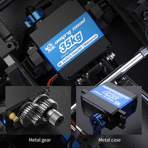MJX H8H+ 1/8 RC Double Pickup 4WD V2 Remote Control Rock Crawler Car Model RTRQs - Picture 8 of 17