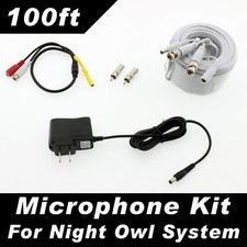 [100ft] Microphone Kit for Night Owl Surveill...
